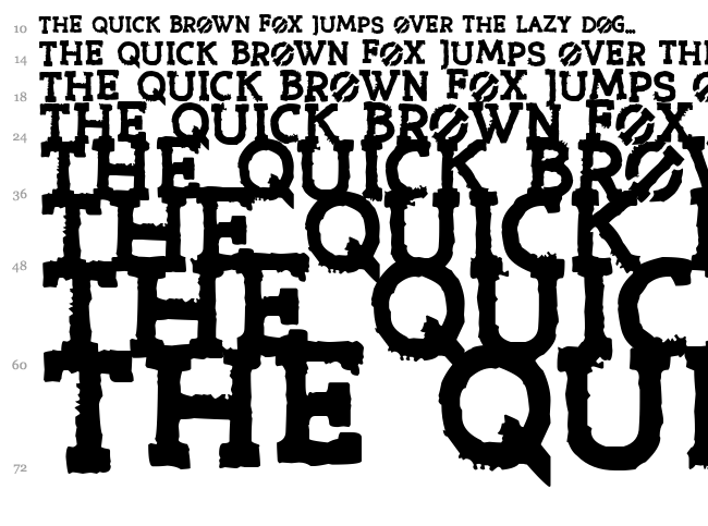 Riot Ton font waterfall